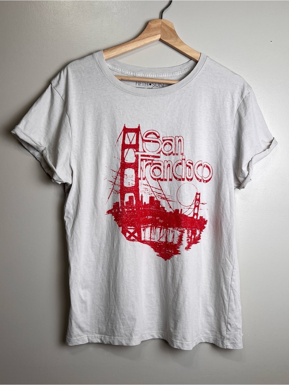 Fifth Sun San Francisco Graphic Cotton T-Shirt Size S Unisex, NWOT